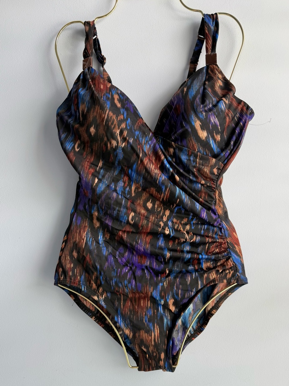 NWOT Miraclesuit Women’s Multicolor Tapiz Siren One Piece Swimsuit Size 12
